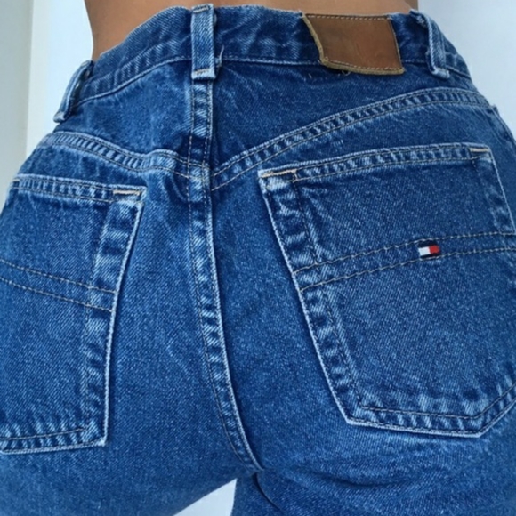 tommy hilfiger high waisted mom jeans